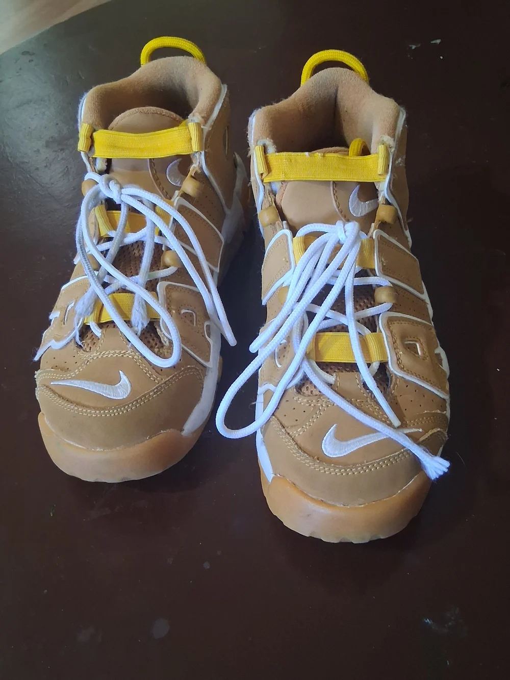Nike Kids Tan and Yellow AIR Sneakers